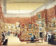 George Scharf Interior of the Gallery of the New Society of Painters in Water Colurs,Old Bond Street china oil painting reproduction